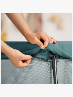 Børnesenge & Tilbehør|BABYBJORN BabyBjörn Light Weekendseng inkl. Overtrækslagen, Dark Green