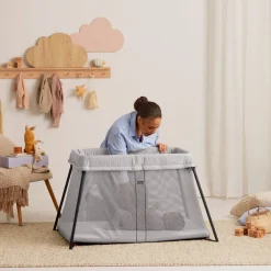 Børn BABYBJORN Børnesenge & Tilbehør-BabyBjörn Light Weekendseng, Silver