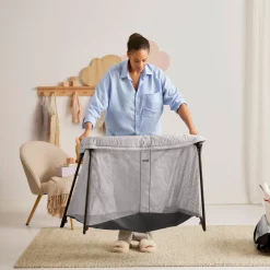 Børn BABYBJORN Børnesenge & Tilbehør-BabyBjörn Light Weekendseng, Silver