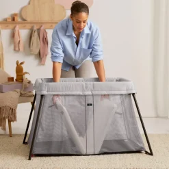 Børn BABYBJORN Børnesenge & Tilbehør-BabyBjörn Light Weekendseng, Silver