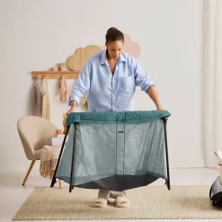 Børnesenge & Tilbehør|BABYBJORN BabyBjörn Light Weekendseng, Mørkegrøn Grøn