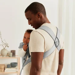 Bæreseler, Strækvikler & Bærestole|BABYBJORN BabyBjörn Mini Bæresele 3D Jersey, Light grey Grå