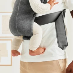 Bæreseler, Strækvikler & Bærestole|BABYBJORN BabyBjörn Mini Bæresele 3D Jersey, Dark grey Grå