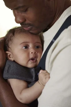 Bæreseler, Strækvikler & Bærestole|BABYBJORN BabyBjörn Mini Bæresele 3D Jersey, Sort/grå Sort/Grå