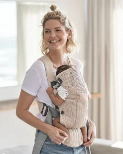 Bæreseler, Strækvikler & Bærestole|BABYBJORN BabyBjörn Mini Bæresele 3D Mesh, Pearly Pink Lyserød