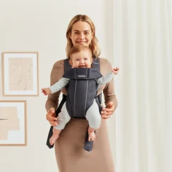 Bæreseler, Strækvikler & Bærestole|BABYBJORN BabyBjörn Mini Bæresele 3D Mesh, Anthracite Grå