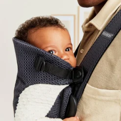 Bæreseler, Strækvikler & Bærestole|BABYBJORN BabyBjörn Mini Bæresele 3D Mesh, Anthracite Grå