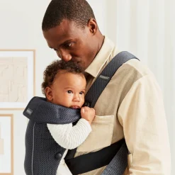 Bæreseler, Strækvikler & Bærestole|BABYBJORN BabyBjörn Mini Bæresele 3D Mesh, Anthracite Grå