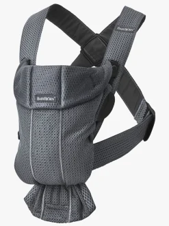 Bæreseler, Strækvikler & Bærestole|BABYBJORN BabyBjörn Mini Bæresele 3D Mesh, Anthracite Grå