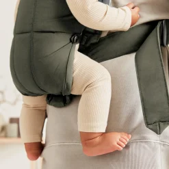 Bæreseler, Strækvikler & Bærestole|BABYBJORN BabyBjörn Mini Bæresele Woven, Mørkegrøn Grøn