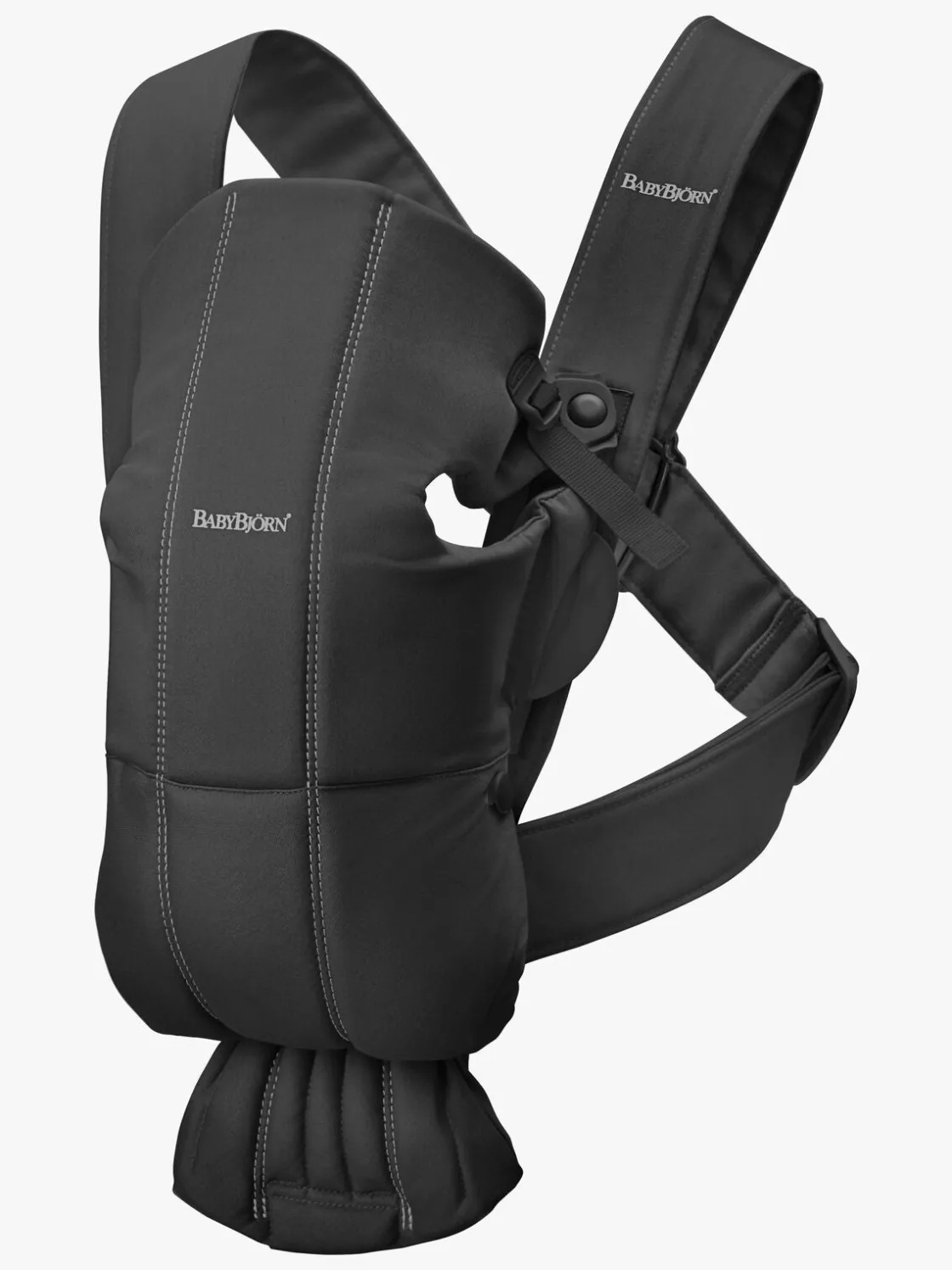 Bæreseler, Strækvikler & Bærestole|BABYBJORN Babybjörn Mini Bæresele Woven, Sort