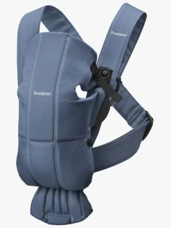 Bæreseler, Strækvikler & Bærestole|BABYBJORN Babybjörn Mini Bæresele Woven, Blå Blå