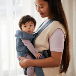 Bæreseler, Strækvikler & Bærestole|BABYBJORN Babybjörn Mini Bæresele Woven, Blå Blå