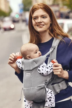 Bæreseler, Strækvikler & Bærestole|BABYBJORN BabyBjörn Move Bæresele 3D Mesh, Grey Grå