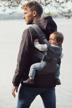 Bæreseler, Strækvikler & Bærestole|BABYBJORN BabyBjörn One Air Bæresele Mesh, Antracitgrå Grå