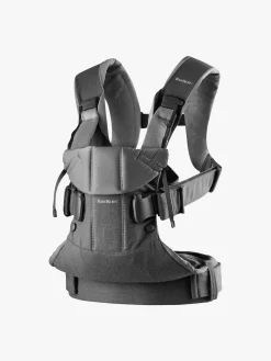 Bæreseler, Strækvikler & Bærestole|BABYBJORN BabyBjörn One Bæresele Cotton Mix, Denim/Mørkegrå