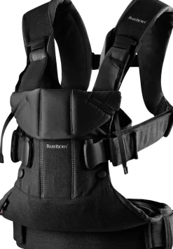 Bæreseler, Strækvikler & Bærestole|BABYBJORN BabyBjörn One Bæresele Woven, Sort