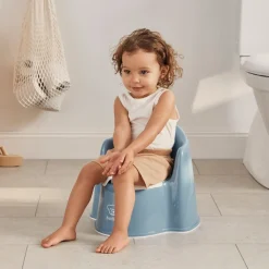 BABYBJORN Badeværelset-BabyBjörn Pottestol, Deep Blue/White