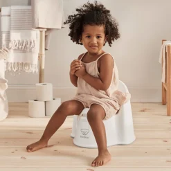 BABYBJORN Badeværelset-BabyBjörn Pottestol, White/Grey
