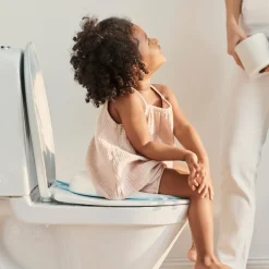 Badeværelset|BABYBJORN BabyBjörn Toiletsæde til Børn, Hvid/Turkis Blå/Hvid