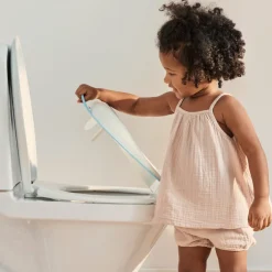 Badeværelset|BABYBJORN BabyBjörn Toiletsæde til Børn, Hvid/Turkis Blå/Hvid