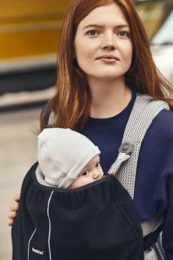 Bæreseler, Strækvikler & Bærestole|BABYBJORN Babybjörn Bæresele Mini 3D Jersey inkl. Betræk, Lys beige