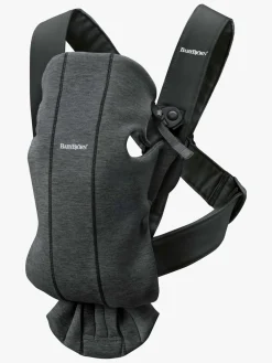 BABYBJORN Bæreseler, Strækvikler & Bærestole-Babybjörn Bæresele Mini 3D Jersey inkl. Regnslag, Sortgrå