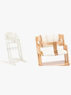 Højstole & Tilbehør|BabyDan Danstolen Højstol & Hynde, Hvid/Beige
