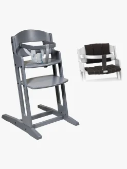 Højstole & Tilbehør|BabyDan Danstolen Højstol m. Hynde, Grå/Sort