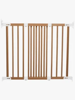 Sikkerhed|BabyDan Flexi Fit Skruegitter, Træ/Hvid Hvid/Brun