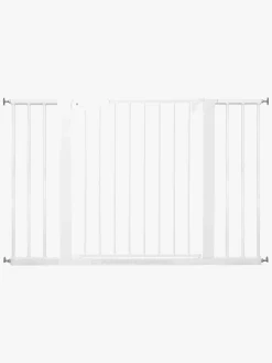 Sikkerhed|BabyDan Premier Sikkerhedsgitter + 6 Forlængerdele, Hvid