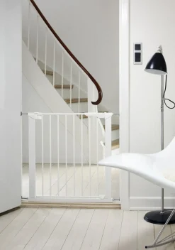 Sikkerhed|BabyDan Sikkerhedsgitter Premier m. 2 Forlængere, Hvid