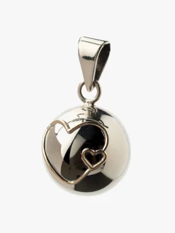 Graviditet|Babylonia Bola Graviditetssmykke, Dobbelt Hjerte