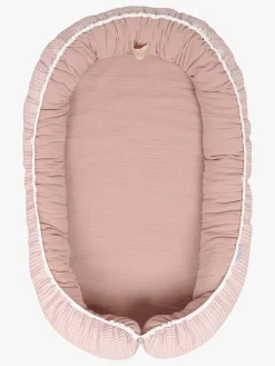 Børnesenge & Tilbehør|BabyMatex Babynest i Musselin 55 x 80 cm, Lyserød