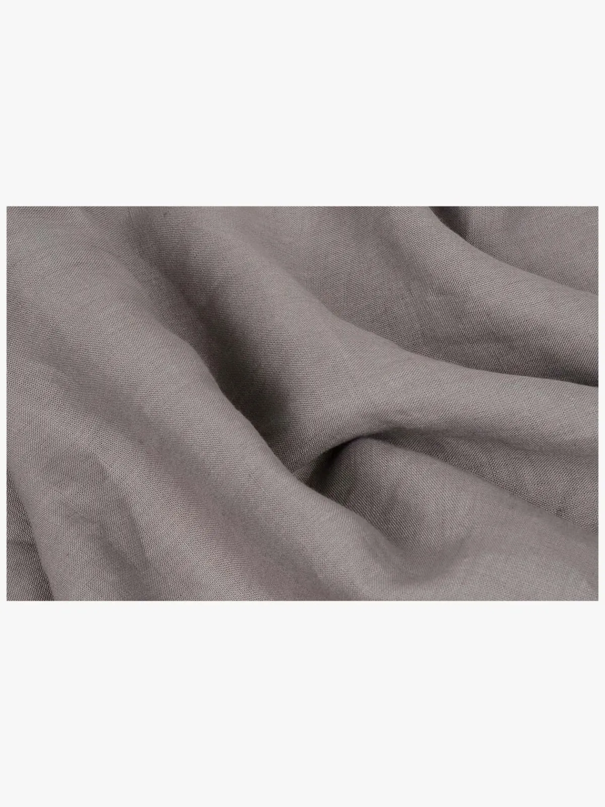 Børn BabyMatex Interiør-Babytæppe i Hør 75 x 100 cm, Mørkegråt