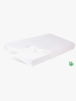 Børn BabyMatex Sengetøj-Bamboo Stræklagen til Tremmeseng 60 x 120 cm, Hvid