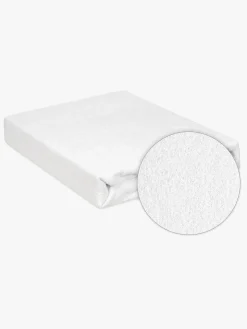 Sengetøj|BabyMatex Classic Frotté Stræklagen til Juniorseng 70x140 cm, Hvid