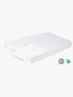 Sengetøj|BabyMatex Hygienic Bamboo Vandtæt Stræklagen til Juniorseng 80 x 160 cm, Hvid