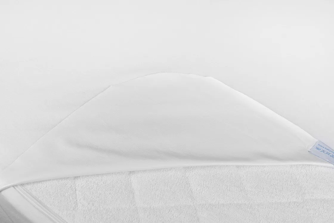 Sengetøj|BabyMatex Hygienic Jersey Rullemadras til Juniorseng 80x160 cm Åndbar og Vandtæt, Hvid