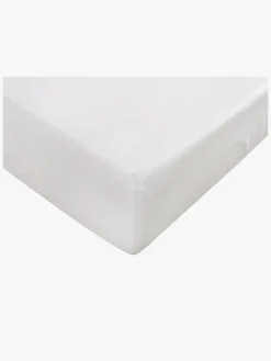 Sengetøj|BabyMatex Hygienic Jersey Vandtæt Stræklagen til Juniorseng 80 x 160 cm, Hvid