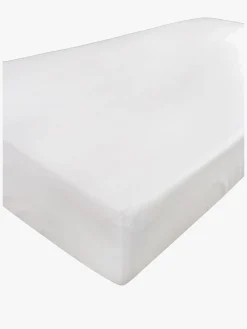 Sengetøj|BabyMatex Hygienic Jersey Vandtæt Stræklagen til Juniorseng 80 x 160 cm, Hvid