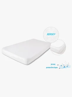 Sengetøj|BabyMatex Hygienic Jersey Vandtæt Stræklagen til Tremmeseng 40 x 90 cm, Lysegrå Grå