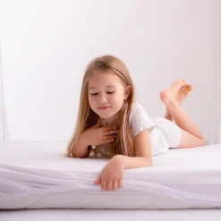 Børn BabyMatex Sengetøj-Hygienic Jersey Vandtæt Stræklagen til Tremmeseng 60 x 120 cm, Hvid