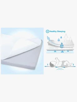 Sengetøj|BabyMatex OXI PROOF Rullemadras for Tremmeseng 60x120 cm, Hvid