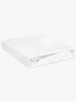 Børn BabyMatex Sengetøj-Premium Frotté Stræklagen til Tremmeseng 60 x 120 cm, Hvid