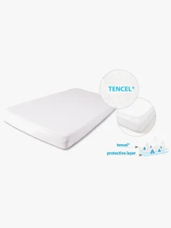 Sengetøj|BabyMatex Tencel Vandtæt Stræklagen til Juniorseng 70 x 140 cm, Hvid