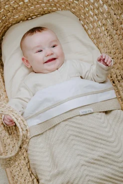 Interiør|BabysOnly Baby's Only Baby Crib Tæppe Grace, Warm Linen Beige