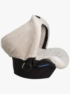Tilbehør|BabysOnly Baby's Only Cozy Beskyttelsesbetræk til Autostol, Warm Linen Beige/Hvid