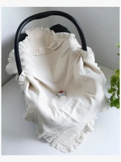 Børn BabysOnly Interiør-Baby's Only Hooded Baby Tæppe Calm, Warm Linen