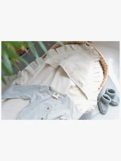 Børn BabysOnly Interiør-Baby's Only Hooded Baby Tæppe Calm, Warm Linen